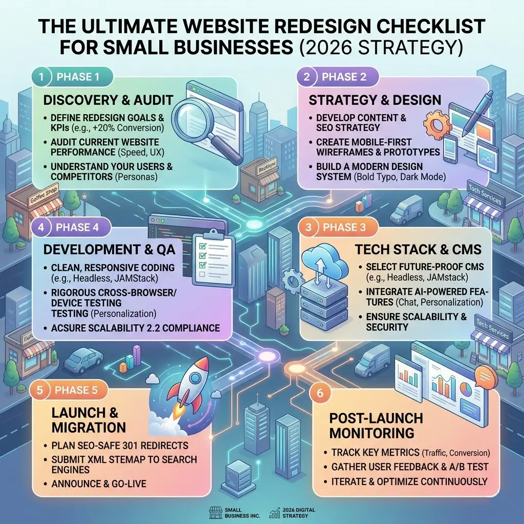 The Ultimate Website Redesign Checklist for Small Businesses (2026 Strategy)